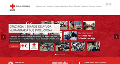 Desktop Screenshot of cruzrojapuebla.org
